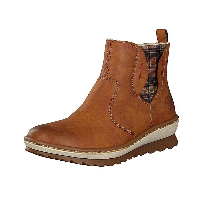 Damske Chelsea Cizmy Rieker Z8698-24, Hnede